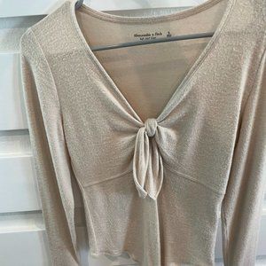 Abercrombie & Fitch Bodysuit, Size Small, Color: Cream